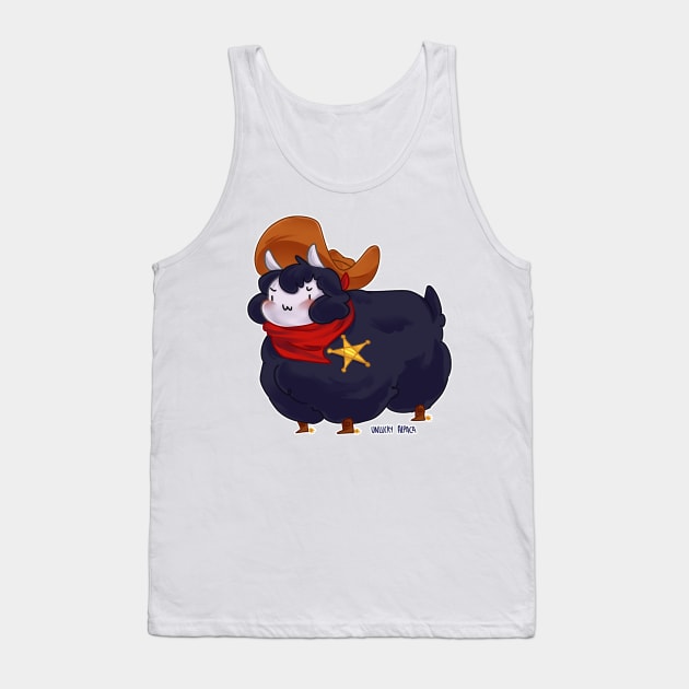 Cowboy Alpaca Tank Top by UnluckyAlpaca